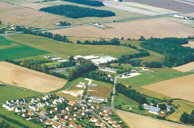 vue aérienne de la zone Cretinay à Sorigny