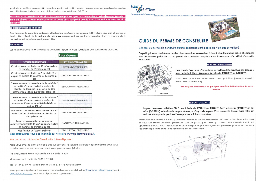 Droit du sol Communauté de Communes du Haut Val d'Oise (CCHVO) Site